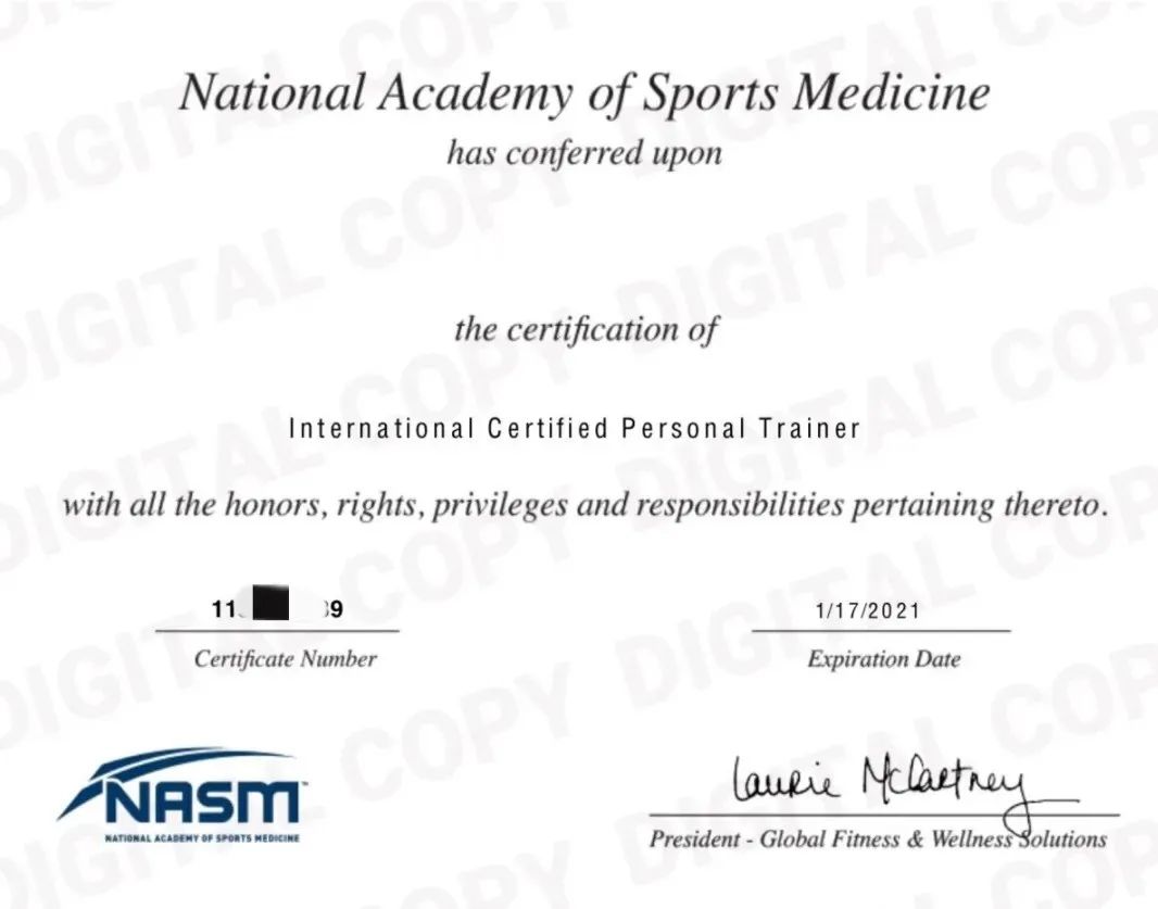 NASM！健身教练公认四大国际证照，让你变身“完美”私教！