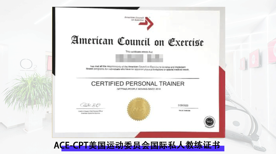 ACE-CPT美国运动委员会私人教练证